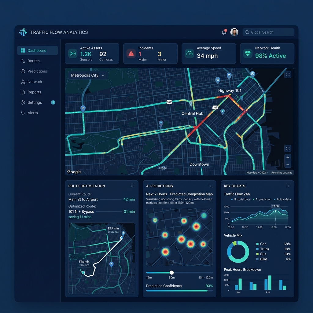 UrbanFlow AI Project Mockup
